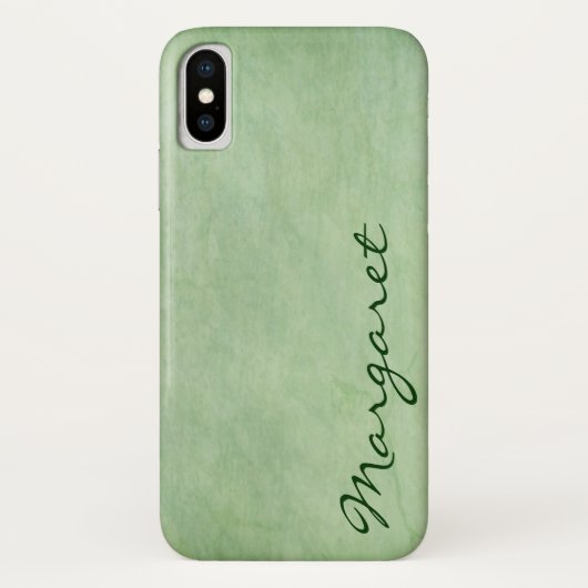 Gepersonaliseerd Gritty Green Case-Mate iPhone Case (Achterkant)