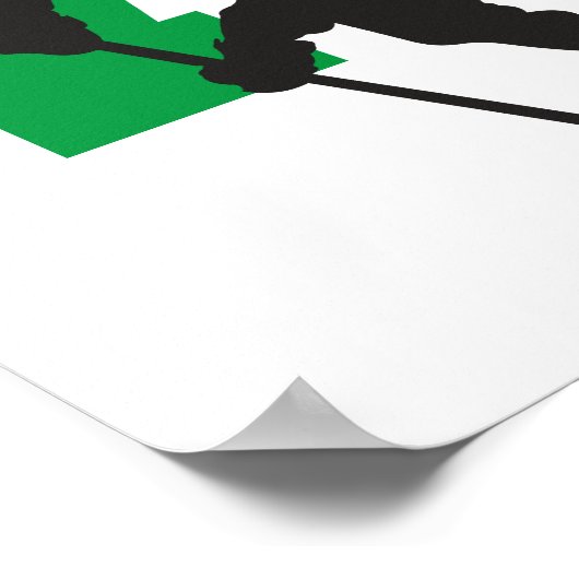 Gepersonaliseerd Groen Aantal van de Speler van de Poster (Hoek)