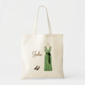 Gepersonaliseerd Groen Bridesmaid Tas (Voorkant)