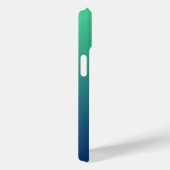 Gepersonaliseerd groen en blauw ombre Case-Mate iPhone case (Achterkant / Rechts)