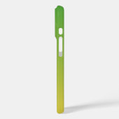 Gepersonaliseerd groen en geel ombre Case-Mate iPhone case (Achterkant / Links)