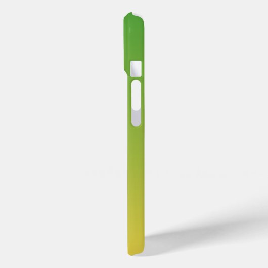 Gepersonaliseerd groen en geel ombre Case-Mate iPhone case (Achterkant / Links)