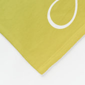 Gepersonaliseerd groen en geel ombre fleece deken (Hoek)