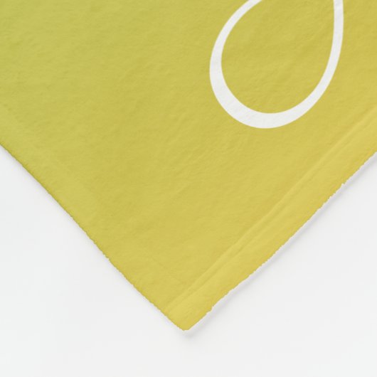 Gepersonaliseerd groen en geel ombre fleece deken (Hoek)