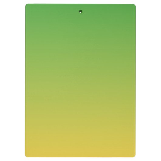 Gepersonaliseerd groen en geel ombre klembord (Achterkant)