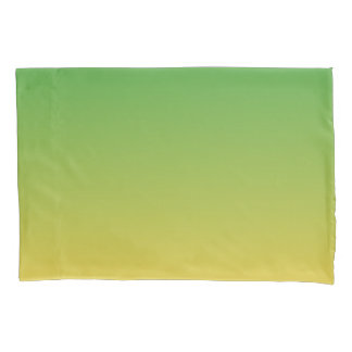 Gepersonaliseerd groen en geel ombre kussensloop