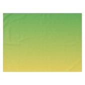 Gepersonaliseerd groen en geel ombre tafelkleed (Voorkant (Horizontaal))