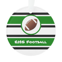 Gepersonaliseerd groen en zwart Football