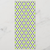 Gepersonaliseerd Groen Geometrisch Hexagon Bladwij (Achterkant)