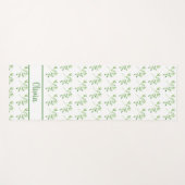 Gepersonaliseerd groen lederen patroon yogamat (Voorkant (horizontaal))