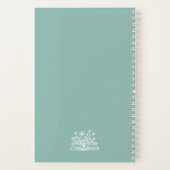 Gepersonaliseerd groen leesjournaal notitieboek (Achterkant)