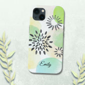 Gepersonaliseerd groen patroon Case-Mate iPhone case