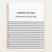 Gepersonaliseerd groen spiraal Notitieboek (Voorkant)