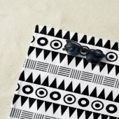 Gepersonaliseerd Groen Tribaal Patroon enkel getro Strandlaken (In situ)