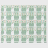 Gepersonaliseerd groen Vrijgezellenfeest inpakpapi Cadeaupapier (Vlak)