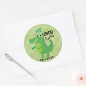 Gepersonaliseerd Groen zie u Later de Sticker van  (Envelop)