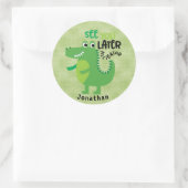 Gepersonaliseerd Groen zie u Later de Sticker van  (Tas)