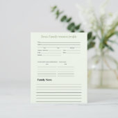 Gepersonaliseerd groenerthema gezinsprofiel (Staand voorkant)