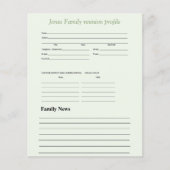 Gepersonaliseerd groenerthema gezinsprofiel (Voorkant)