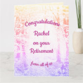  gepersonaliseerd groepspensioen kaart (Voorkant)