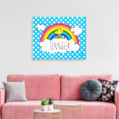 Gepersonaliseerd grondhout | Jouw namen toevoegen Canvas Afdruk (Insitu (Woonkamer))