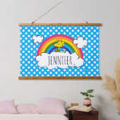 Gepersonaliseerd grondhout | Jouw namen toevoegen Hangend Wandkleed (Slaapkamer)