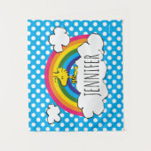 Gepersonaliseerd grondhout | Jouw namen toevoegen Wandkleed (Voorkant)