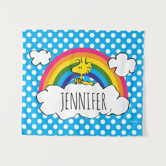 Gepersonaliseerd grondhout | Jouw namen toevoegen Wandkleed (Voorkant (horizontaal))