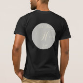 Gepersonaliseerd Groom Dark Tshirt (Achterkant)