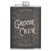 Gepersonaliseerd Groomsmen Gift Heupfles (Voorkant)