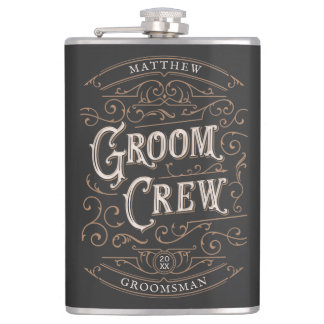 Gepersonaliseerd Groomsmen Gift Heupfles
