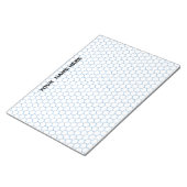 Gepersonaliseerd groot Hexagon Graph Paper Notitie Notitieblok (Schuin)