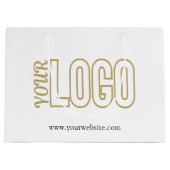 Gepersonaliseerd Groot Papier Winkelen met Bedrijf Cadeauzakje (Voorkant)