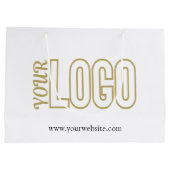 Gepersonaliseerd Groot Papier Winkelen met Bedrijf Cadeauzakje (Achterkant)