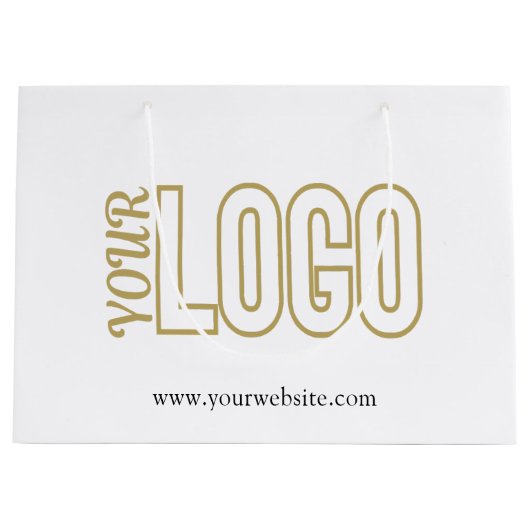 Gepersonaliseerd Groot Papier Winkelen met Bedrijf Groot Cadeauzakje (Voorkant)