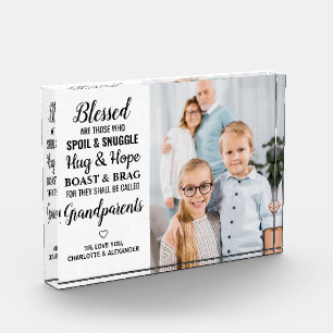 Gepersonaliseerd grootouderlijk gedicht Matig Fotoblokken