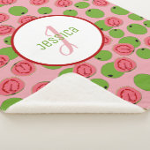 Gepersonaliseerd Guava Fruit Pattern Sherpa Blanke Deken (3/4)