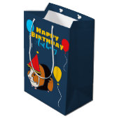 Gepersonaliseerd Guinee Varkens Birthday Medium Cadeauzakje (Achterkant Gekanteld)