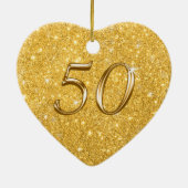 Gepersonaliseerd Gulden Jubileum Ornament (Achterkant)