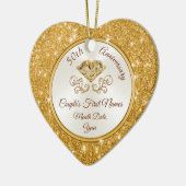 Gepersonaliseerd Gulden Jubileum Ornament (Links)
