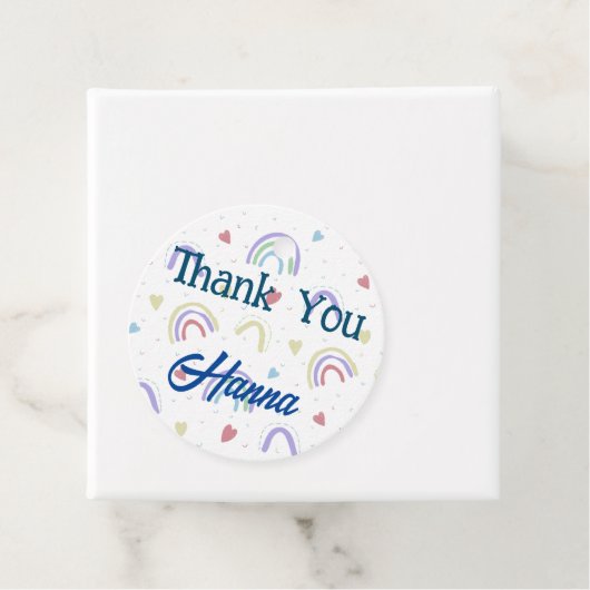 Gepersonaliseerd gunst Hartelijk dank Labels (In situ)