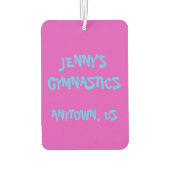 Gepersonaliseerd Gym Dance Studio Gymnastics Acrob Luchtverfrisser (Achterkant)