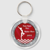 Gepersonaliseerd, Gymnastiek Gifts for Girls, 2 Si Sleutelhanger (Voorkant)
