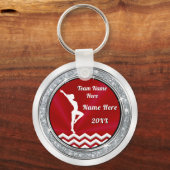 Gepersonaliseerd, Gymnastiek Gifts for Girls, 2 Si Sleutelhanger (Voorkant)