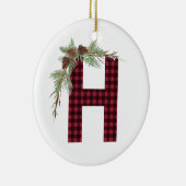 Gepersonaliseerd H-monogram Ornament (Rechts)