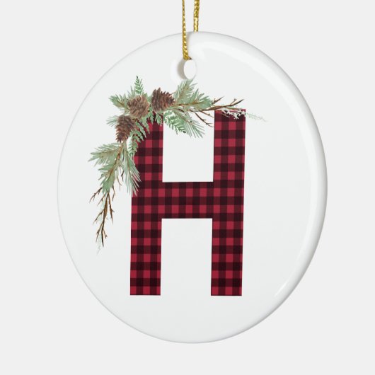 Gepersonaliseerd H-monogram Ornament (Links)