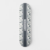 Gepersonaliseerd haaien skateboard | Waterverf haa (Voorkant)