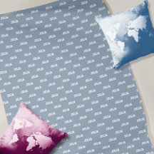 Gepersonaliseerd haar naam Dusty Blue