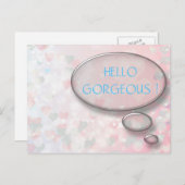 Gepersonaliseerd Hallo geweldig Briefkaart (Voorkant / Achterkant)