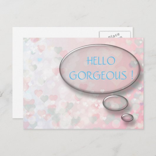 Gepersonaliseerd Hallo geweldig Briefkaart (Voorkant / Achterkant)